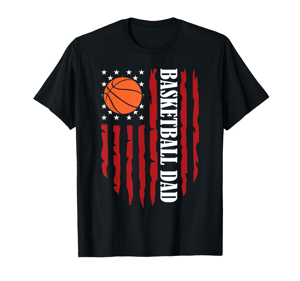 Funny Proud Basketball Dad American T-Shirt - Novelty Apparel for Adults - T-Shirt, Sweatshirt, Hoodie