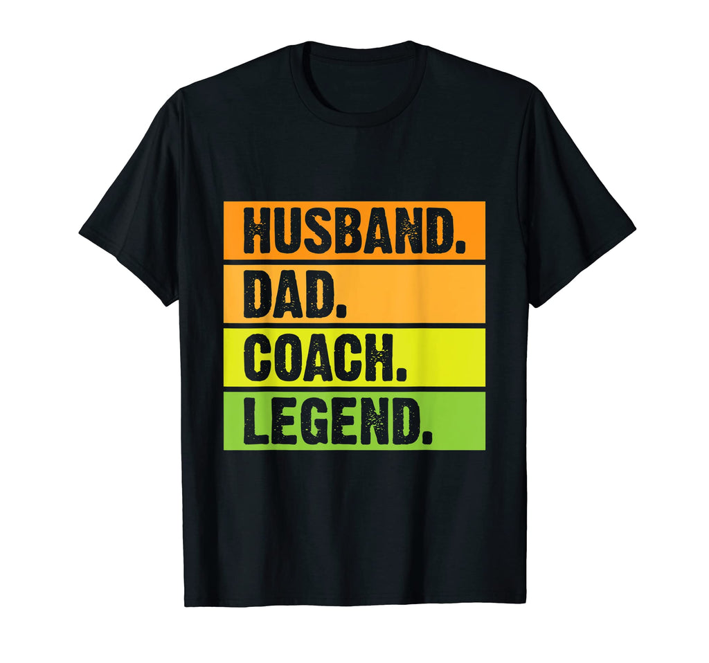 Husband Dad Coach Legend Coaching Sport T-Shirt - Unique Graphic Unisex - T-Shirt, Sweatshirt, Hoodie