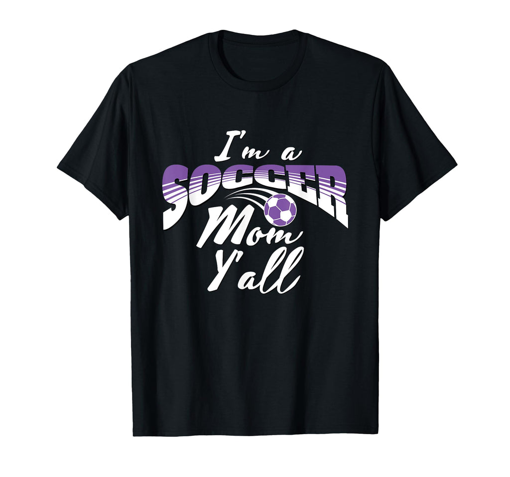 Mom Soccer Lover Soccer Mom Gift Purple T-Shirt - Unique Graphic Men Women - T-Shirt, Sweatshirt, Hoodie