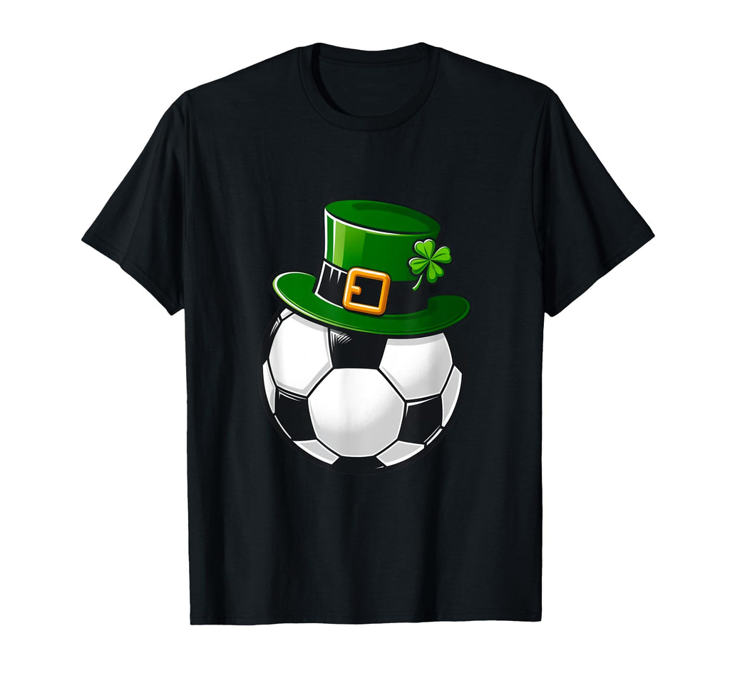 Soccer St Patricks Day Soccer Ball T-Shirt - Novelty Apparel for Adults - T-Shirt, Sweatshirt, Hoodie