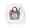 Busy Raising Ballers Cow Tote Sweatshirt - Aesthetic Graphic for Adults - T-Shirt, Sweatshirt, Hoodie
