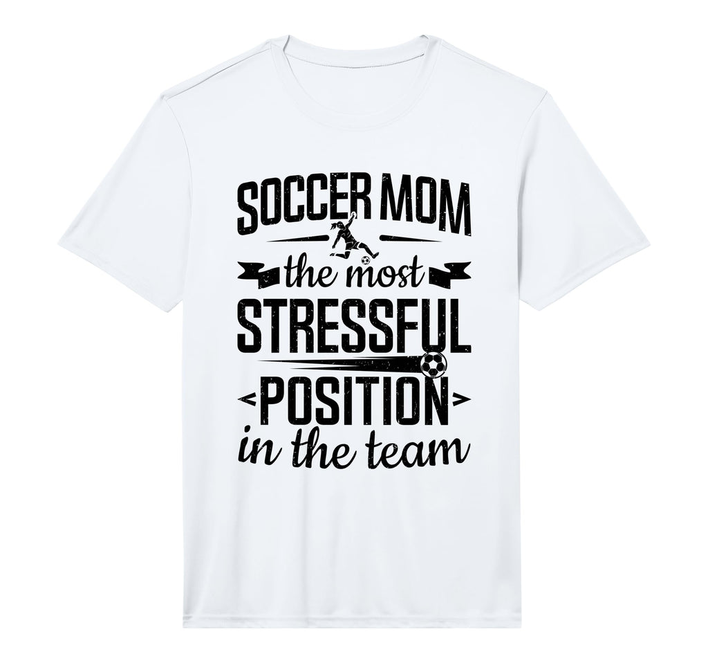 Mens Soccer Mom Stressful Position T-Shirt - Trendy Graphic for Adults - T-Shirt, Sweatshirt, Hoodie