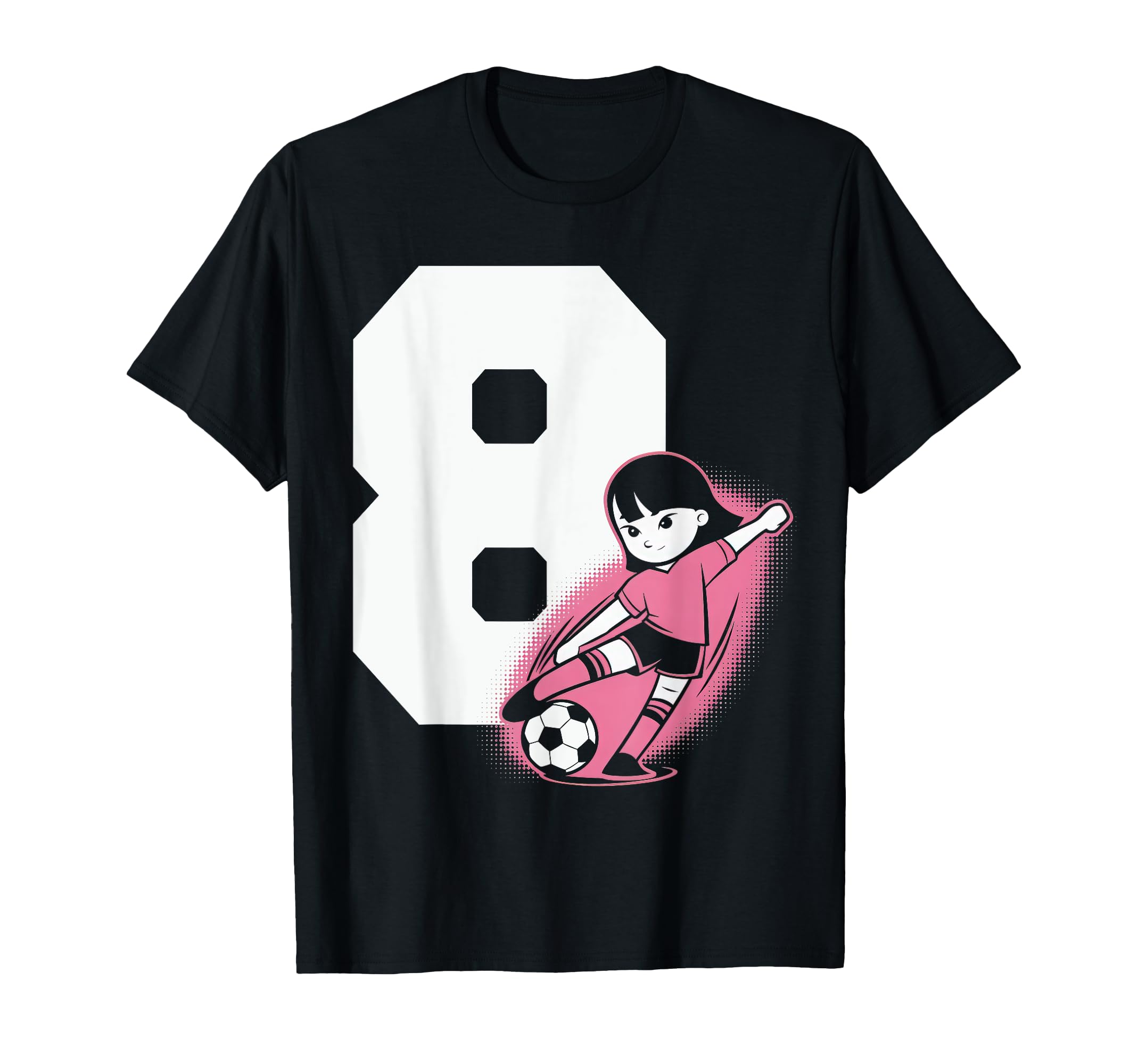 8 Soccer Birthday Gift Soccer Fan T-Shirt - Unique Graphic for Adults - T-Shirt, Sweatshirt, Hoodie
