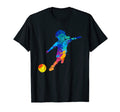Soccer Players Neon Painting T-Shirt - Unique Graphic for Adults - T-Shirt, Sweatshirt, Hoodie