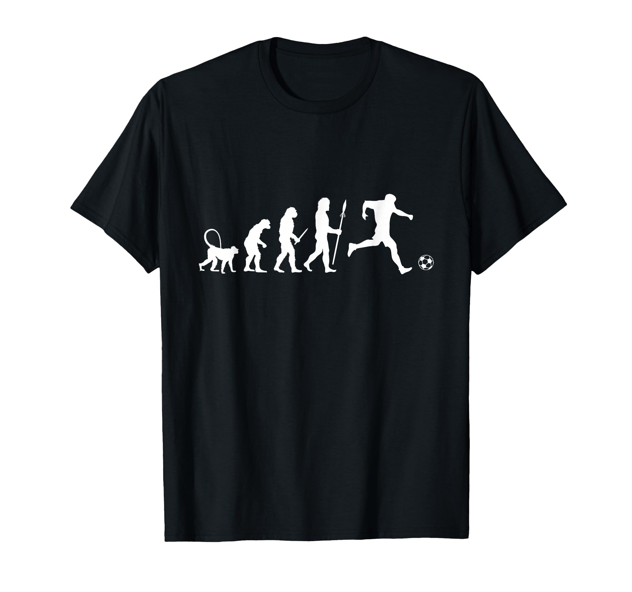 Funny Soccer Evolution T-Shirt - Fun Novelty Design for Adults - T-Shirt, Sweatshirt, Hoodie
