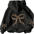 Girl's Bow Cheetah Leopard Tops Preppy Cute - Adult & Kids T-Shirts, Sweatshirts & Hoodies apparel design preview 1