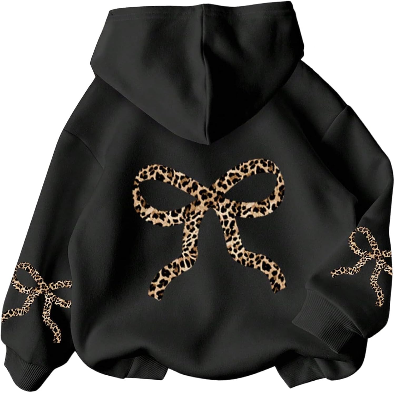 Girl's Bow Cheetah Leopard Tops Preppy Cute - Adult & Kids T-Shirts, Sweatshirts & Hoodies apparel design preview 1