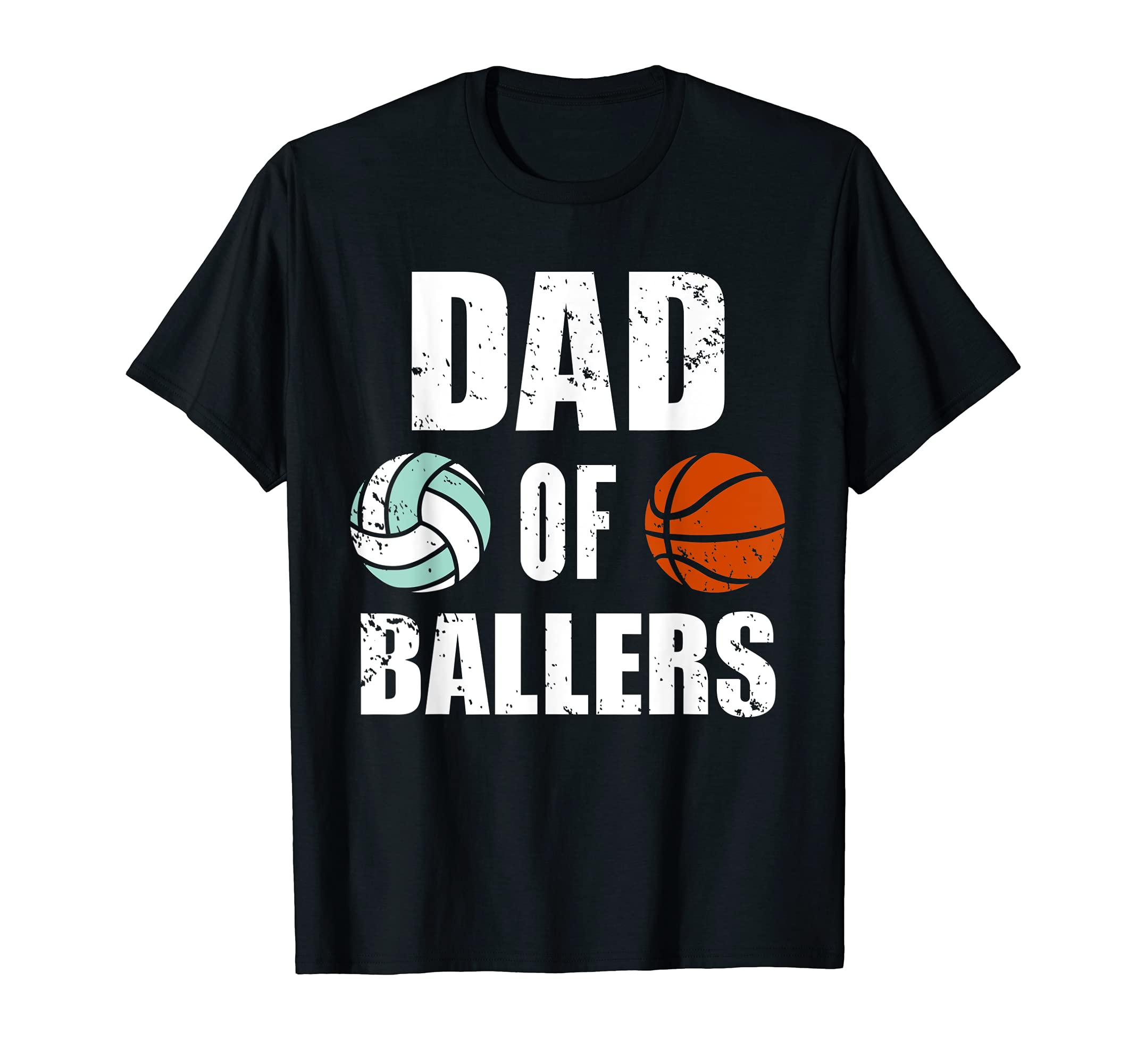 Mens Dad Ballers Funny Volleyball T-Shirt - Custom Art Print for Adults - T-Shirt, Sweatshirt, Hoodie