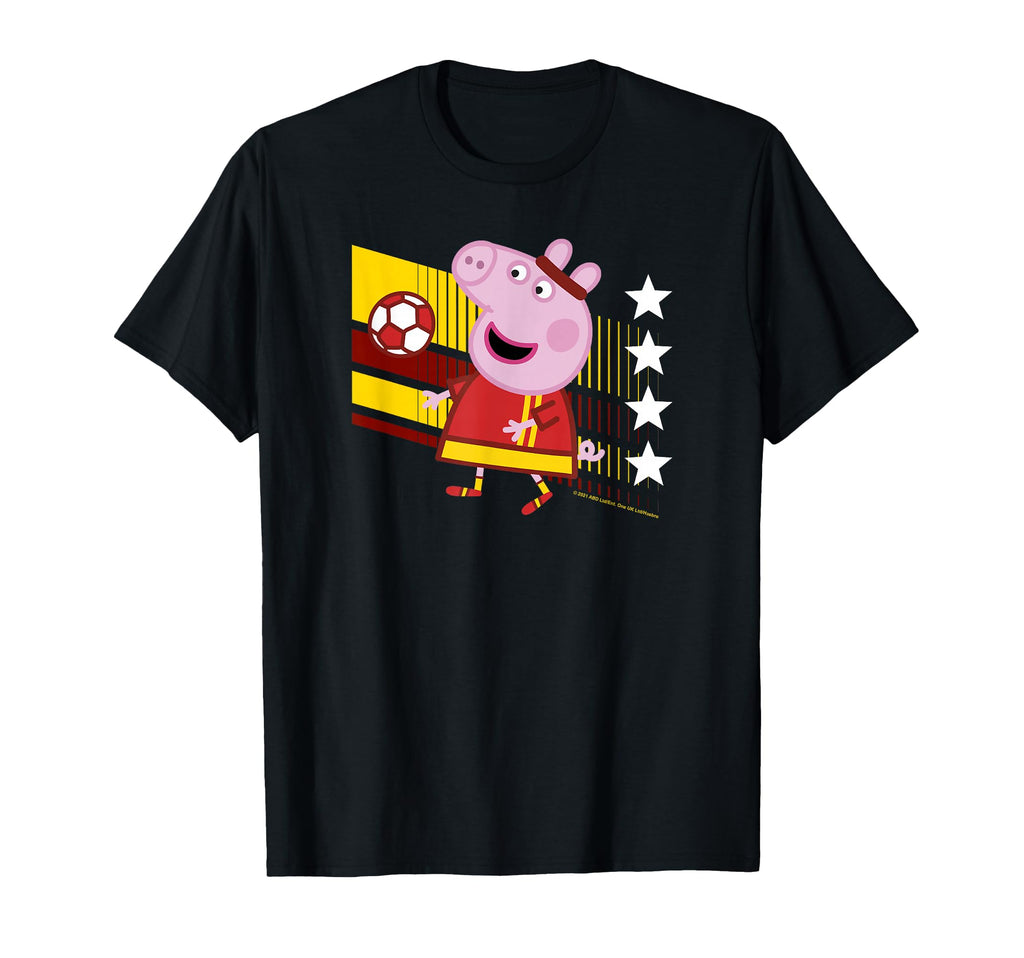Peppa Pig China Soccer Colors T-Shirt - Casual Everyday Wear Men Women - T-Shirt, Sweatshirt, Hoodie
