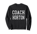 Coach Horton Custom Football Sweatshirt - Minimalist Print for Adults - T-Shirt, Sweatshirt, Hoodie
