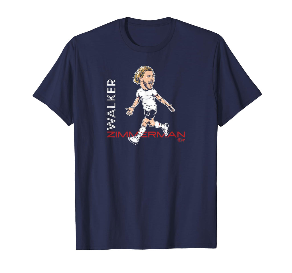 Walker Zimmerman Caricature United T-Shirt - Streetwear Style for Adults - T-Shirt, Sweatshirt, Hoodie
