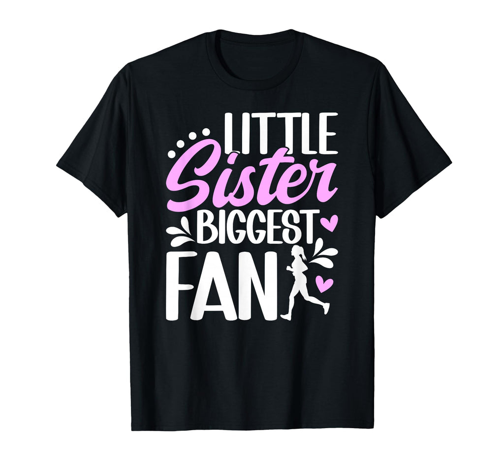 Little Sister Biggest Fan Cross T-Shirt - Custom Art Print Men Women - T-Shirt, Sweatshirt, Hoodie