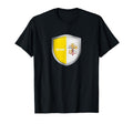 Vatican Flag Badge Soccer Fans T-Shirt - Trendy Graphic for Adults - T-Shirt, Sweatshirt, Hoodie