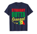 Funny Senegal Flag Roots From Usa T-Shirt - Trendy Graphic for Adults - T-Shirt, Sweatshirt, Hoodie