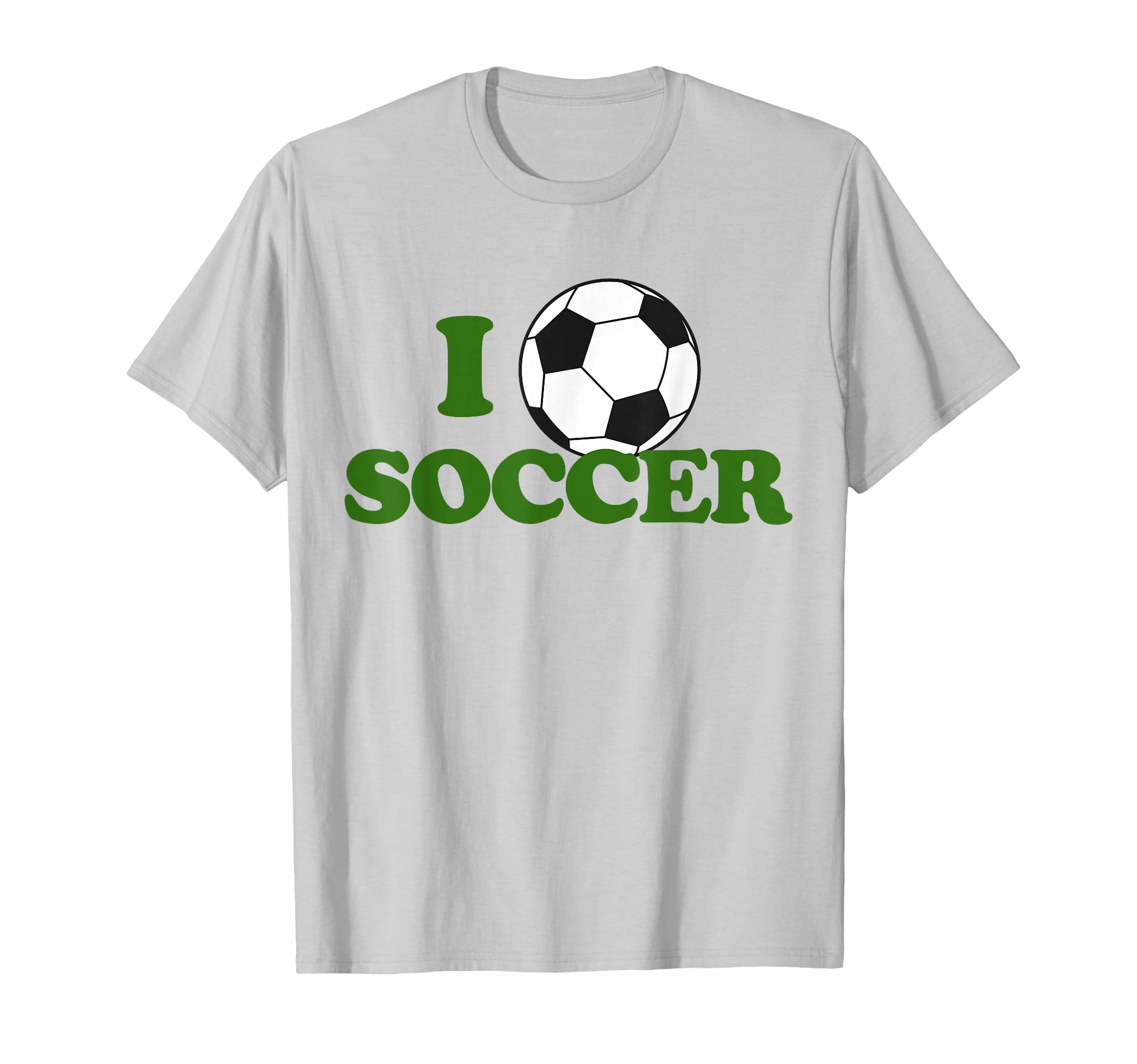 I Love Soccer Ball Sport Footie Fan T-Shirt - Custom Art Print for Adults - T-Shirt, Sweatshirt, Hoodie