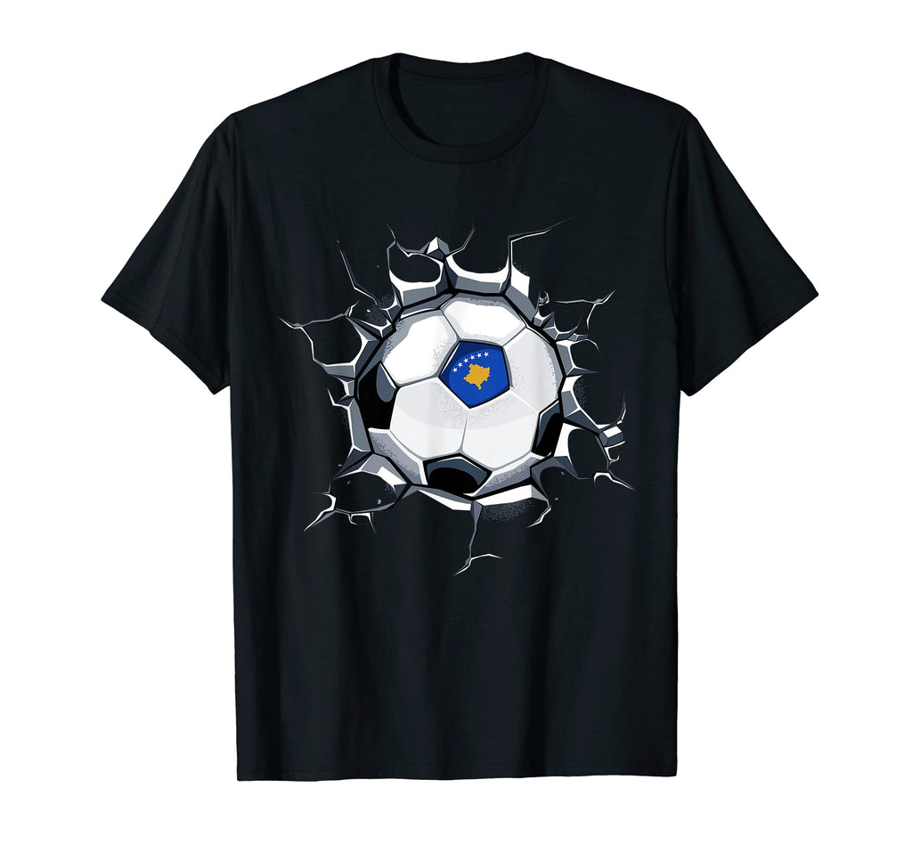 Kosovo Soccer Fans Jersey Kosovar T-Shirt - Custom Art Print Men Women - T-Shirt, Sweatshirt, Hoodie
