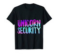 Halloween Costume Unicorn Security Dad T-Shirt - Aesthetic Graphic Unisex - T-Shirt, Sweatshirt, Hoodie