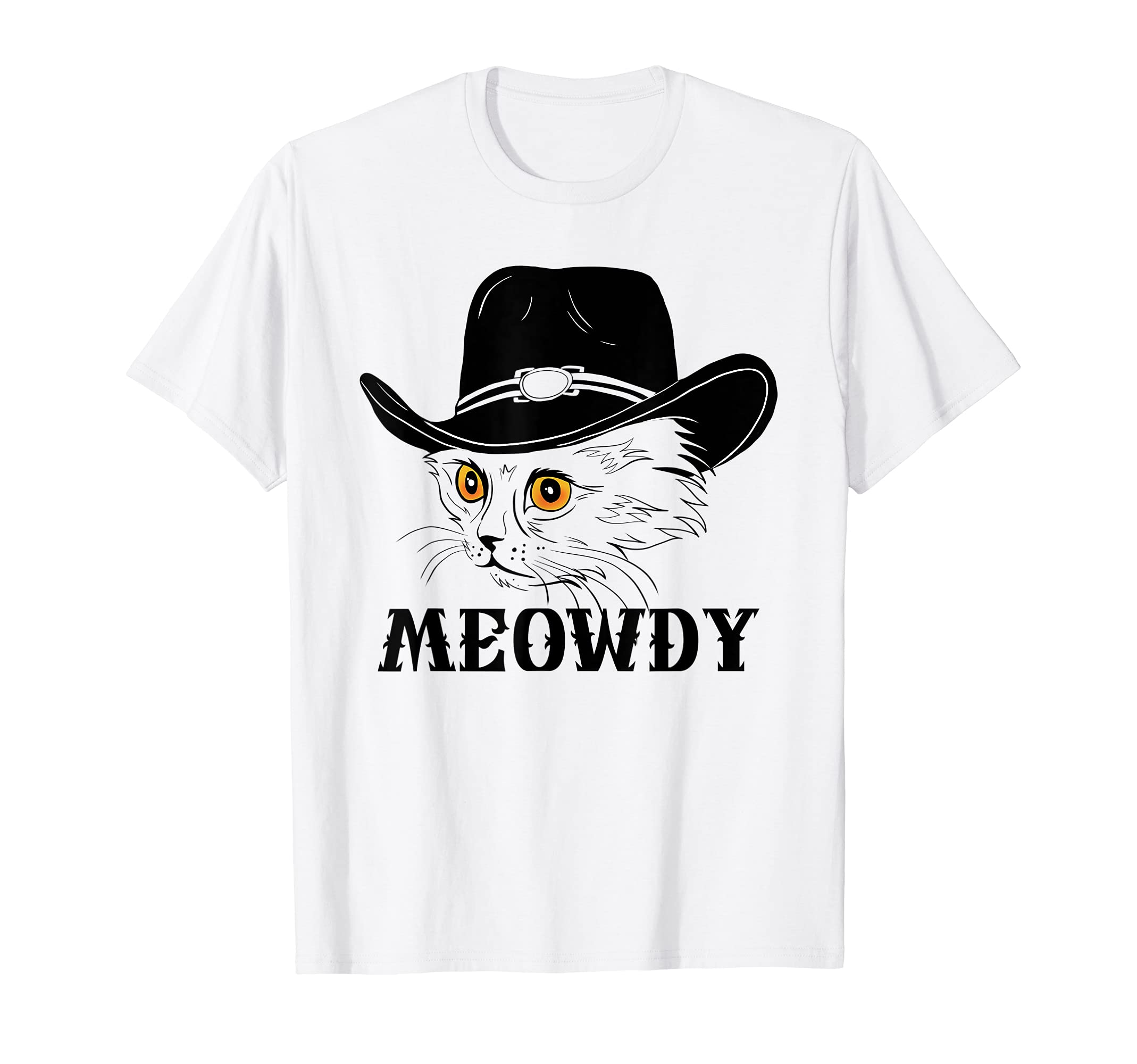 Meowdy Funny Howdy Cat Dad Joke T-Shirt - Custom Art Print Men Women - T-Shirt, Sweatshirt, Hoodie