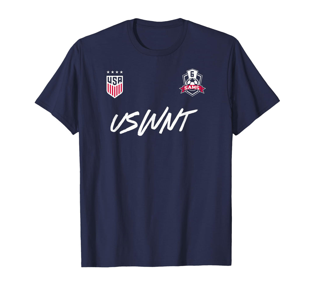 Emily Sams 6 Navy Uswnt Officially T-Shirt - Fun Novelty Design for Adults - T-Shirt, Sweatshirt, Hoodie