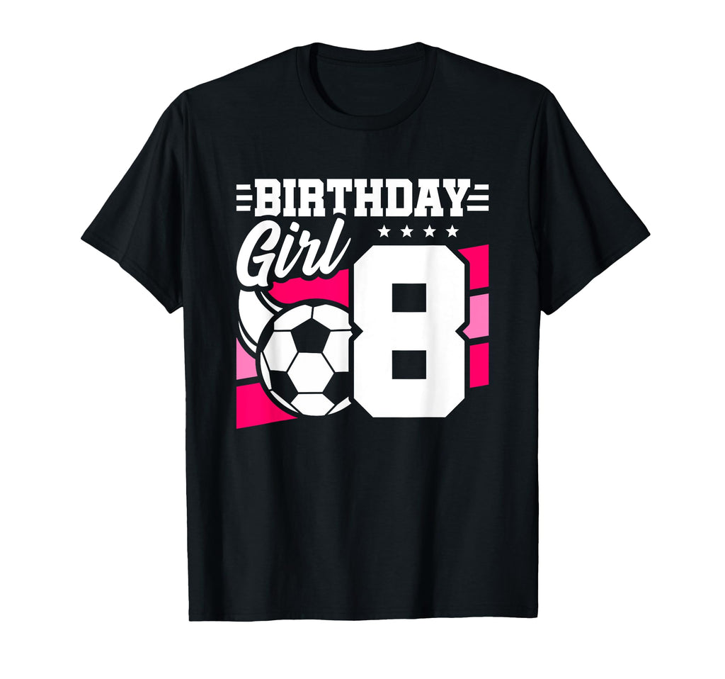 Soccer Birthday Party 8 Year Old 8Th T-Shirt - Aesthetic Graphic Unisex - T-Shirt, Sweatshirt, Hoodie