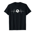 Soccer Heartbeat I Soccer Ball I T-Shirt - Fun Novelty Design for Adults - T-Shirt, Sweatshirt, Hoodie