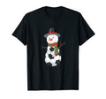 Soccer Ball Snowman Funny Winter T-Shirt - Minimalist Print for Adults - T-Shirt, Sweatshirt, Hoodie