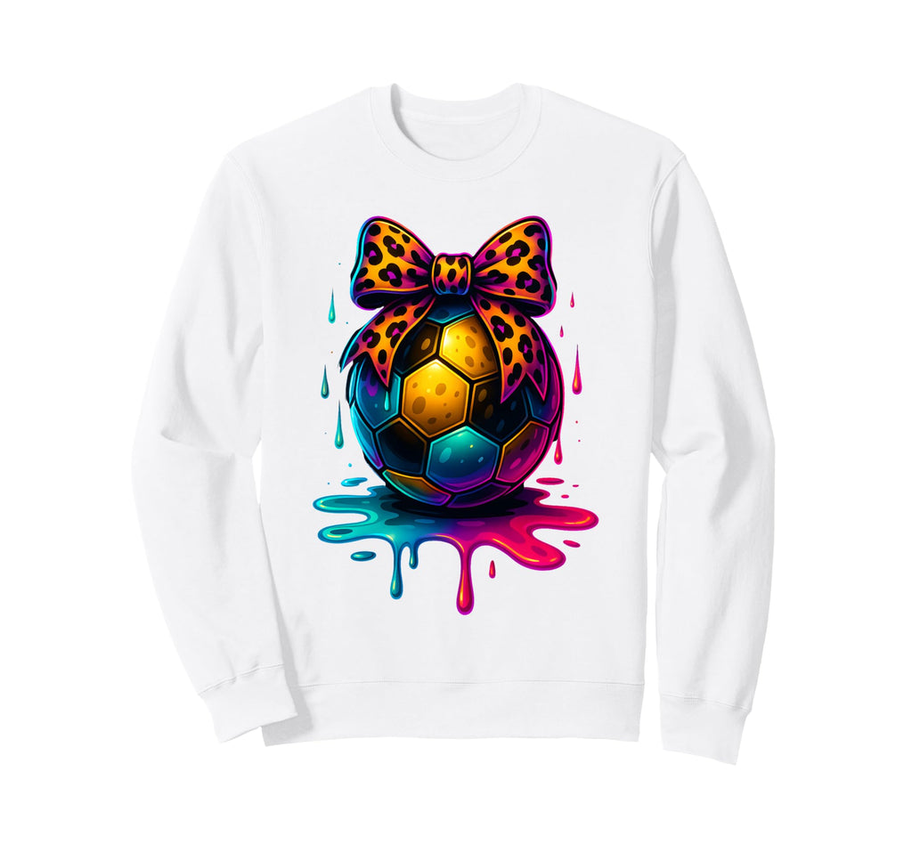 Soccer Coquette Bow Soccer Mom Sweatshirt - Custom Art Print Men Women - T-Shirt, Sweatshirt, Hoodie