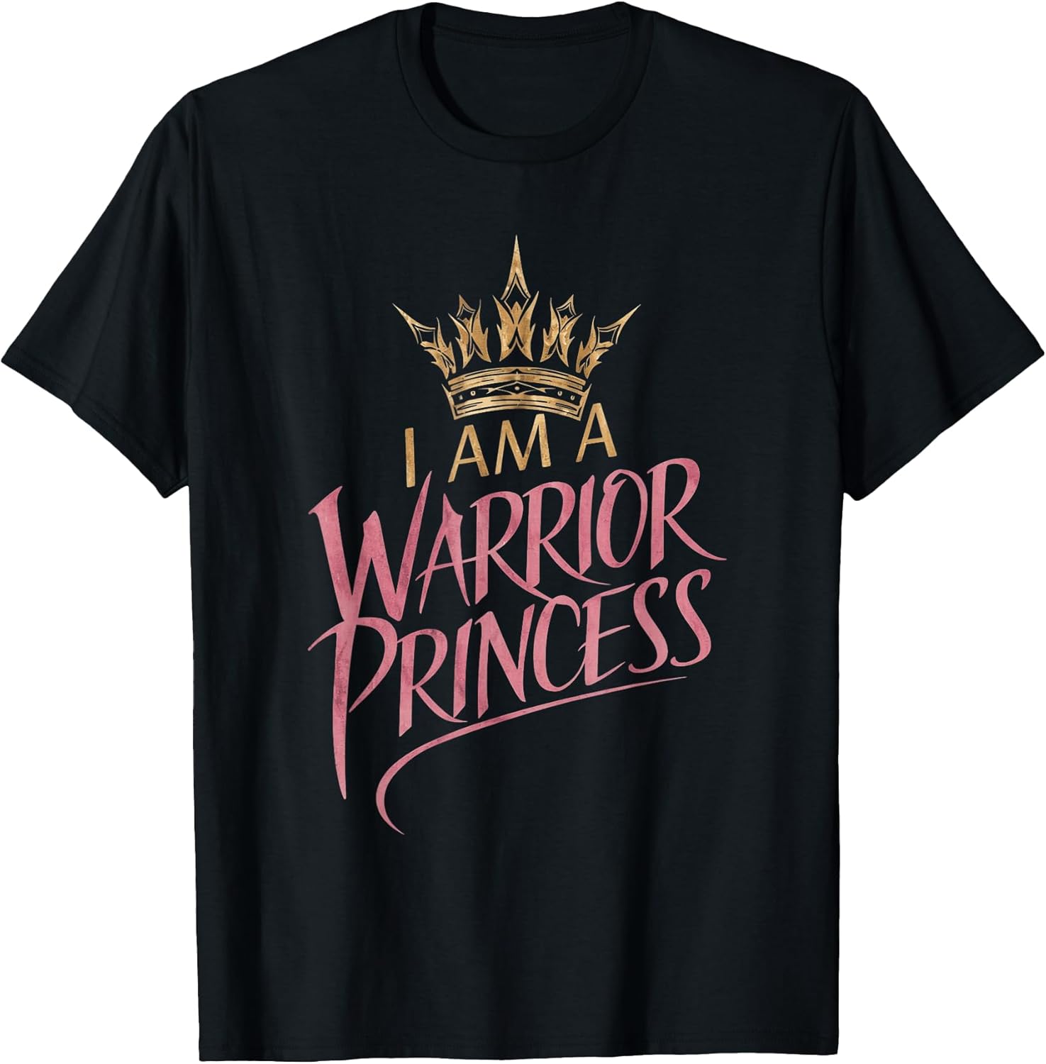 Empowering Inspirational Warrior Princess Quote Girls - Adult & Kids T-Shirts, Sweatshirts & Hoodies apparel design preview 1