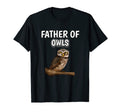 Mens Owl Dad Fathers Day Father T-Shirt - Fun Novelty Design for Adults - T-Shirt, Sweatshirt, Hoodie