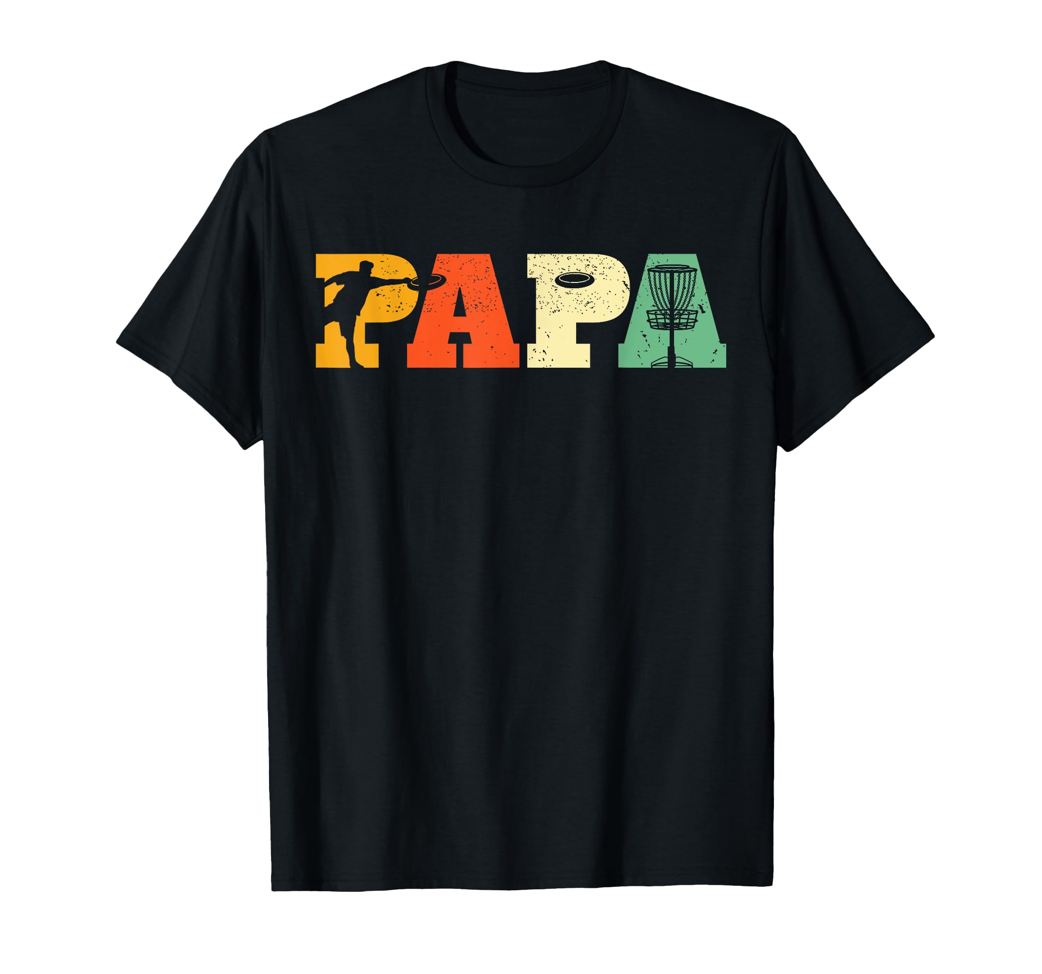 Papa Disc Golf Lover Frisbee Golfing Dad T-Shirt - Graphic Print Unisex - T-Shirt, Sweatshirt, Hoodie