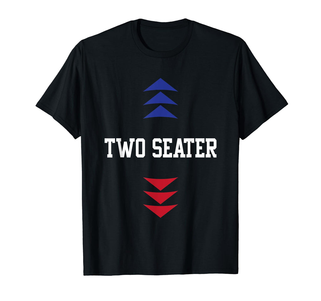 Two Seater 4Th July American Flag Dad T-Shirt - Minimalist Print Men Women - T-Shirt, Sweatshirt, Hoodie