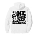 Proud Soccer Grandma Soccer Ball Drip Back Hoodie - Graphic Print Unisex - T-Shirt, Sweatshirt, Hoodie