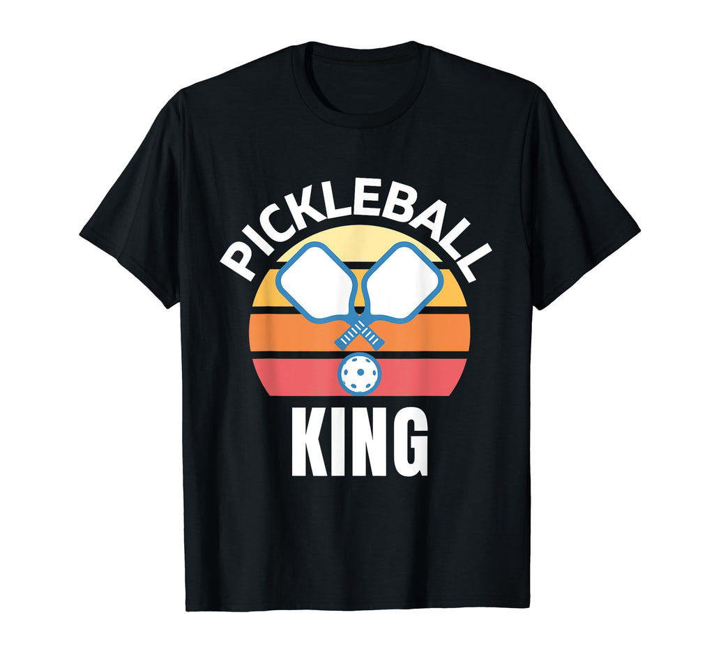 Pickleball King Player Fun Paddleball Game T-Shirt - Graphic Print Unisex - T-Shirt, Sweatshirt, Hoodie