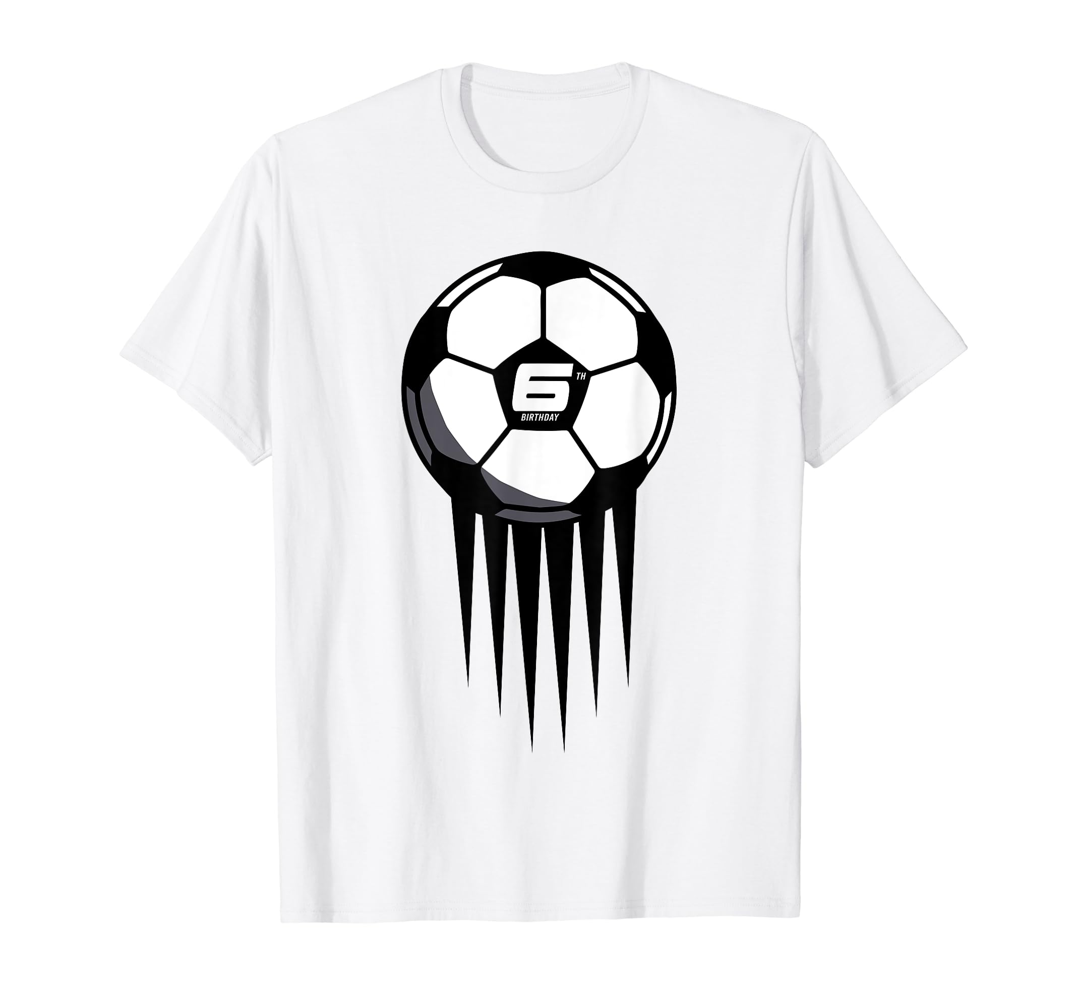 6Th Birthday Soccer 6 Years Old T-Shirt - Custom Art Print Men Women - T-Shirt, Sweatshirt, Hoodie