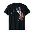 American Flag Golf Golfer Golfing Dad T-Shirt - Fun Novelty Design Unisex - T-Shirt, Sweatshirt, Hoodie