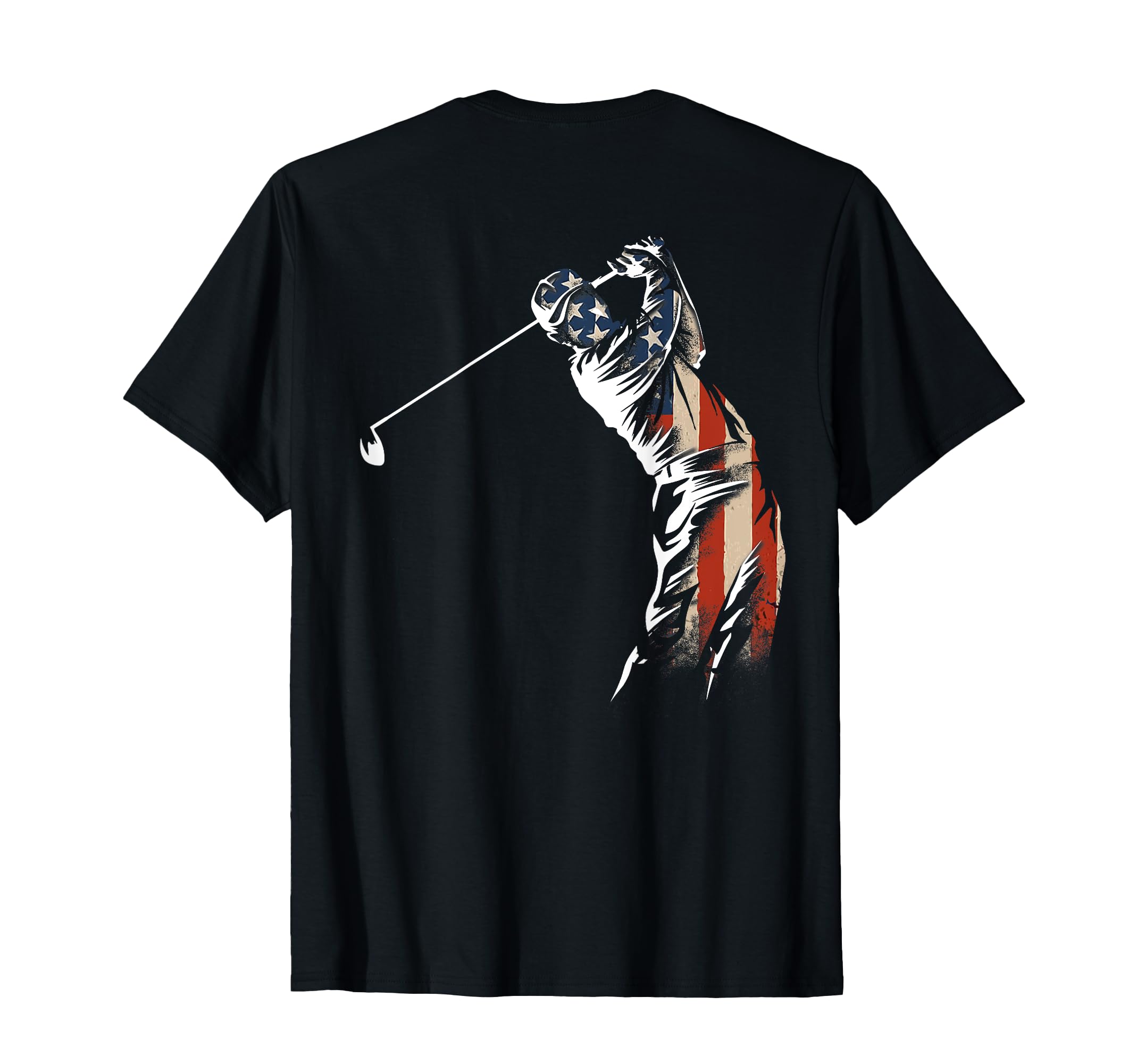 American Flag Golf Golfer Golfing Dad T-Shirt - Fun Novelty Design Unisex - T-Shirt, Sweatshirt, Hoodie