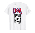 Grunge Aesthetic Usa Flag Soccer Fans T-Shirt - Unique Graphic for Adults - T-Shirt, Sweatshirt, Hoodie