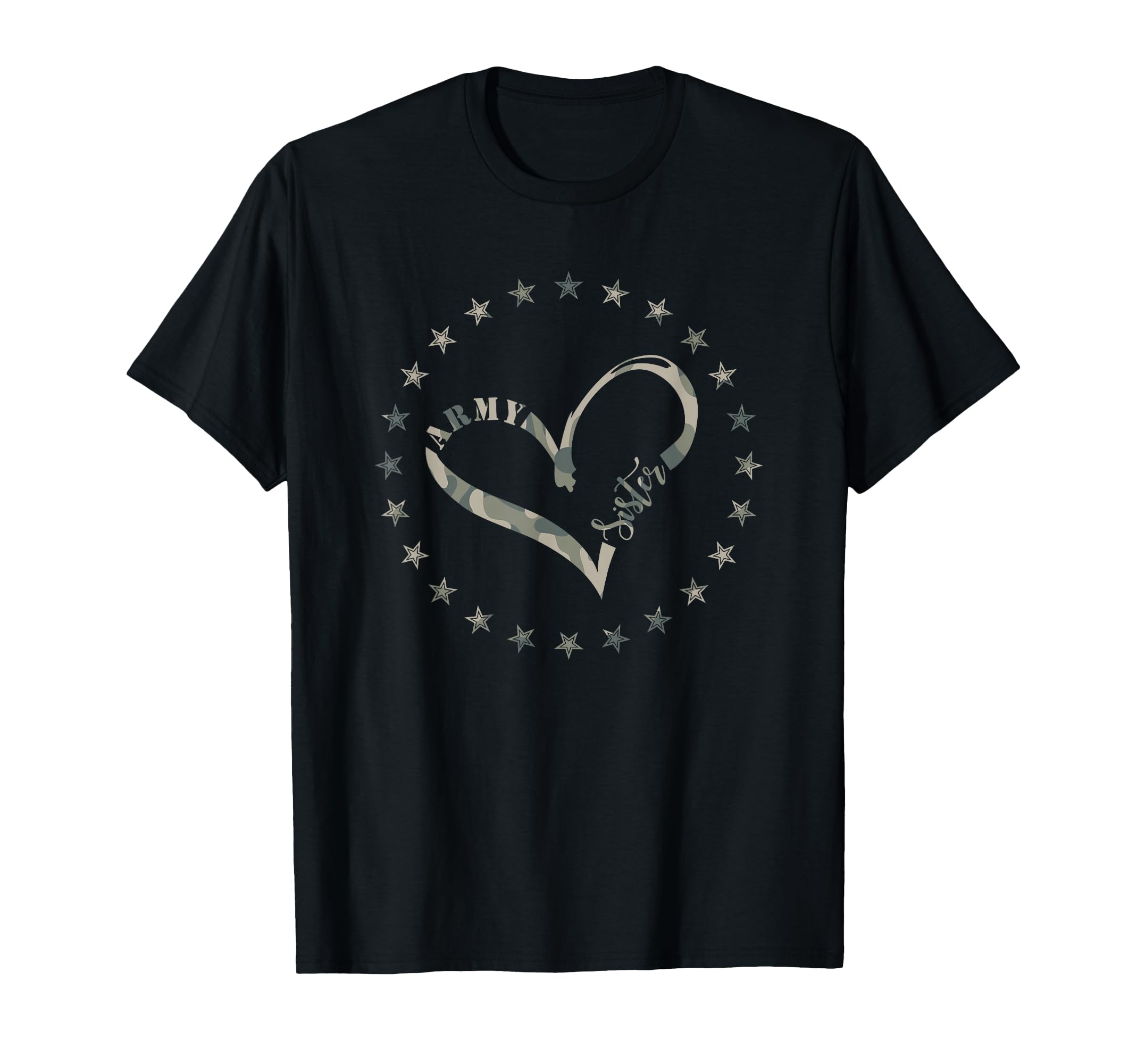 Proud Army Sister Camouflage Army T-Shirt - Minimalist Print Men Women - T-Shirt, Sweatshirt, Hoodie
