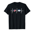Usa Argentina Heartbeat America T-Shirt - Minimalist Print Unisex - T-Shirt, Sweatshirt, Hoodie