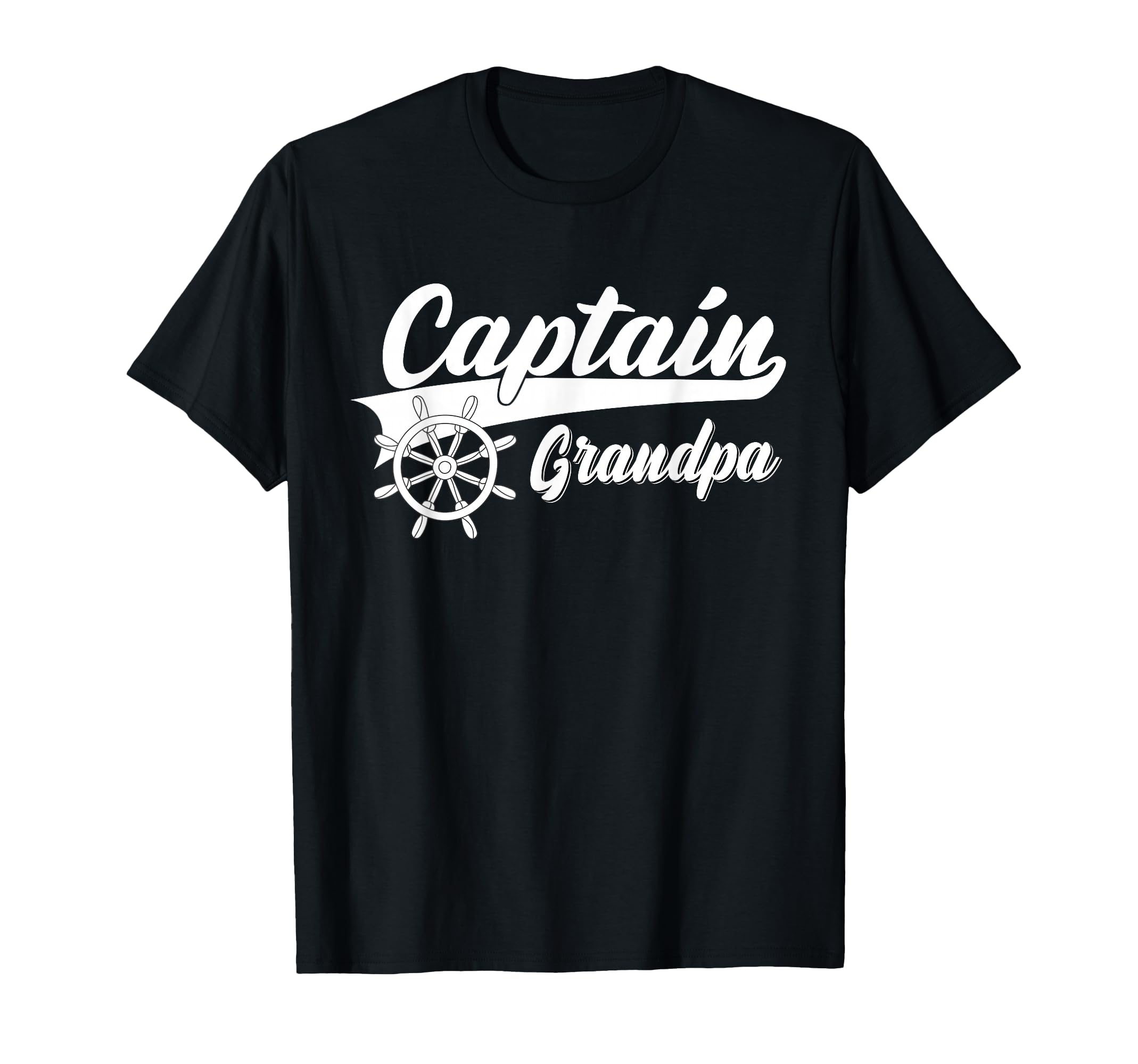 Captain Grandpa Boating Anchors T-Shirt - Fun Novelty Design for Adults - T-Shirt, Sweatshirt, Hoodie