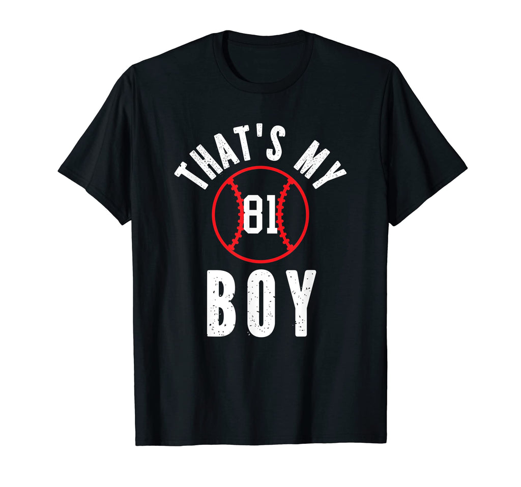 Thats My Jersey Number 81 T-Shirt - Casual Everyday Wear for Adults - T-Shirt, Sweatshirt, Hoodie