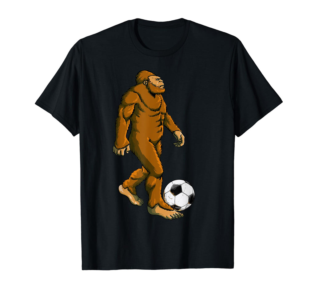 Bigfoot Playing Soccer Funny T-Shirt - Casual Everyday Wear for Adults - T-Shirt, Sweatshirt, Hoodie