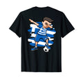 Dabbing Soccer Greece Fans Jersey T-Shirt - Trendy Graphic for Adults - T-Shirt, Sweatshirt, Hoodie