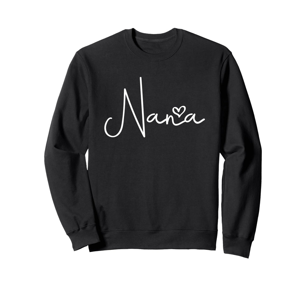 Nana Heart Minimal Grandma Sweatshirt - Novelty Apparel Men Women - T-Shirt, Sweatshirt, Hoodie