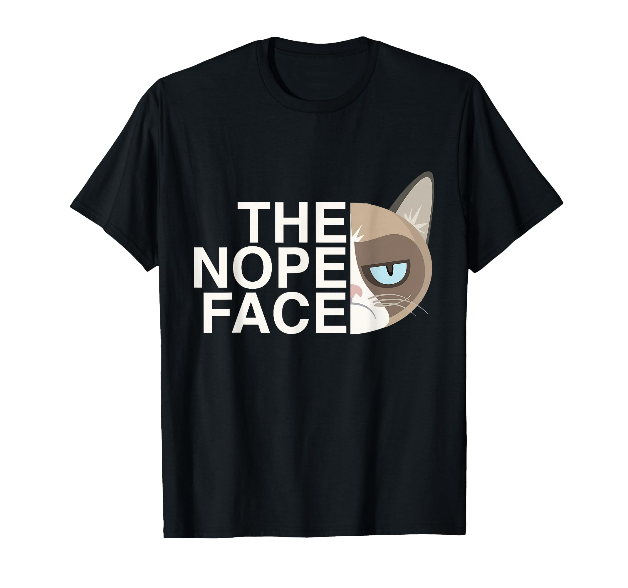 Nope Face Funny Lazy Cat Joke T-Shirt - Streetwear Style Men Women - T-Shirt, Sweatshirt, Hoodie