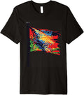 Colorful Pixel Art Flag for Nostalgic Fun Premium - Adult & Kids T-Shirts, Sweatshirts & Hoodies apparel design preview 1