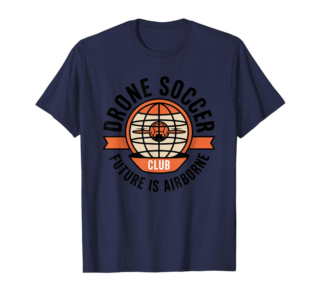 Drone Soccer Club Modern Globe Ball T-Shirt - Aesthetic Graphic Unisex - T-Shirt, Sweatshirt, Hoodie