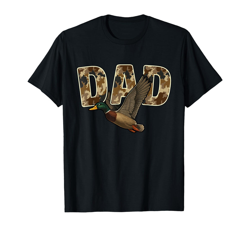 Camouflage Mallard Duck Camo Hunting Dad T-Shirt - Graphic Print Unisex - T-Shirt, Sweatshirt, Hoodie