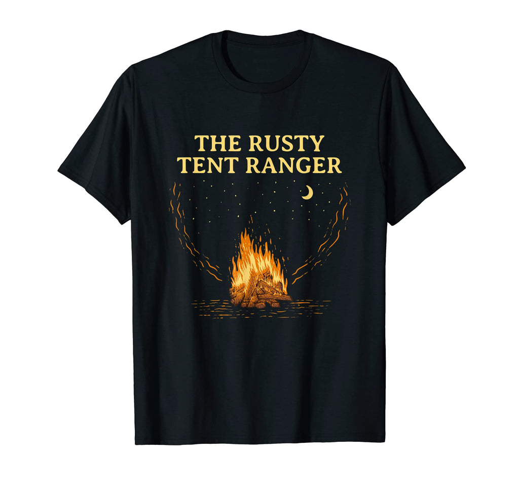 Tent Ranger Camping Friends Camper T-Shirt - Minimalist Print for Adults - T-Shirt, Sweatshirt, Hoodie