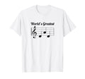 Mens Worlds Greatest Musician Dad Music T-Shirt - Minimalist Print Unisex - T-Shirt, Sweatshirt, Hoodie